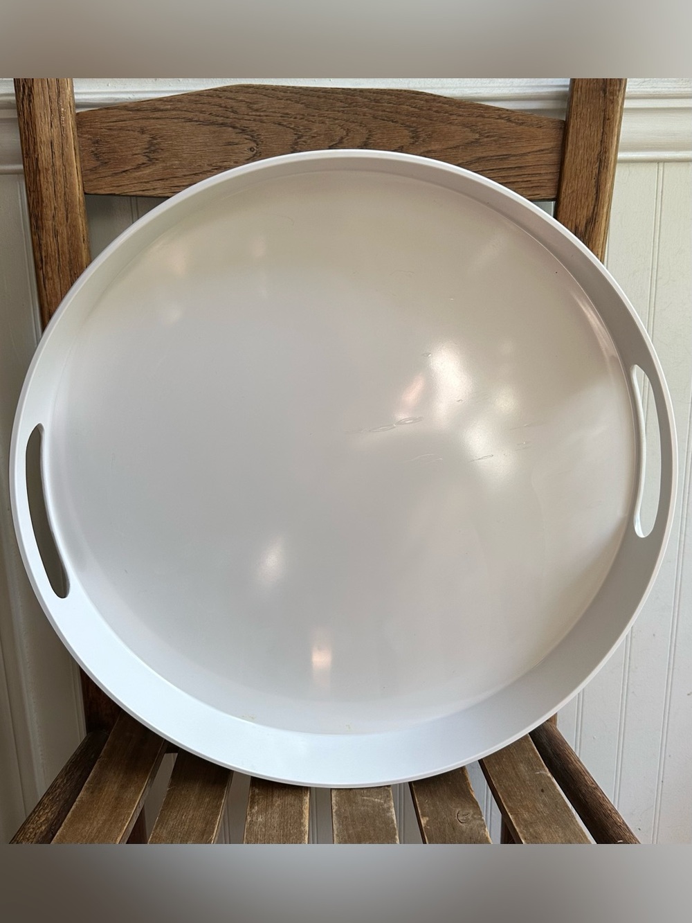 Threshold • Large, White, Melamine Tray • Handles • Brand New